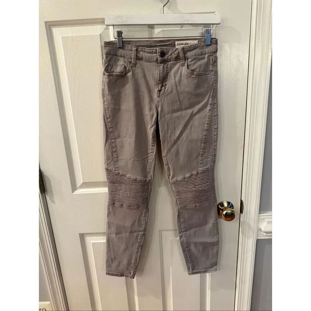 Pistola Gray Audrey Moto Skinny Jeans sz 28